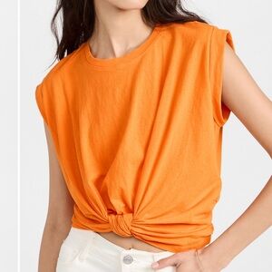 FRAME
Knotted Rolled Tee